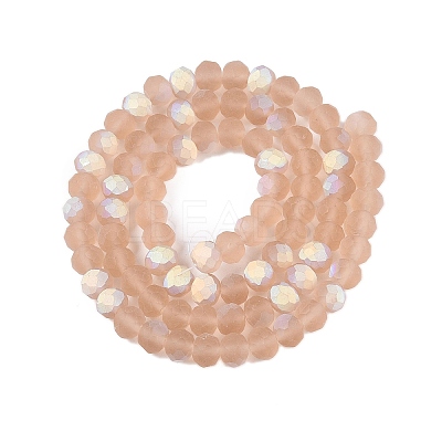 Transparent Glass Beads Strands EGLA-A044-T6mm-MB20-1
