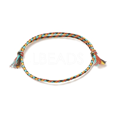 5Pcs Macrame Cotton Braided Cord Anklets Set AJEW-AN00486-05-1