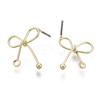 Iron Stud Earring Findings IFIN-N005-24-1