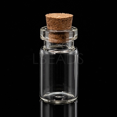 Glass Wishing Bottle Bead Containers CON-Q014-1