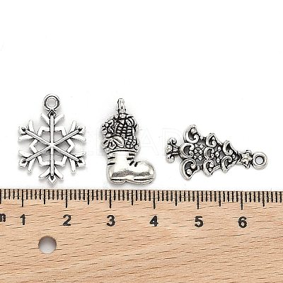 Christmas Mixed Style Tibetan Style Alloy Pendants TIBEP-F040-02AS-1
