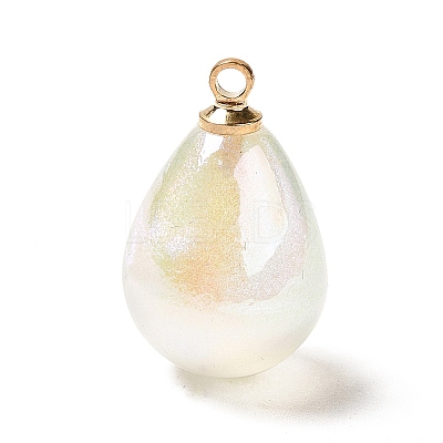 8Pcs UV Plating Acrylic Pendants FIND-YW0002-04C-1