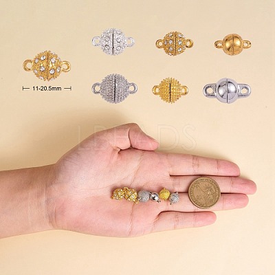 21Pcs 21 Styles Brass Magnetic Clasps JX157A-1