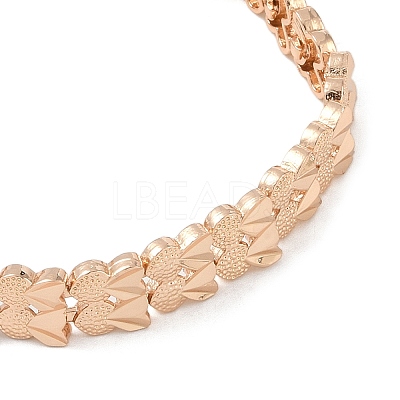 Brass Link Chain Bracelets for Women Men BJEW-P324-01C-KCG-1