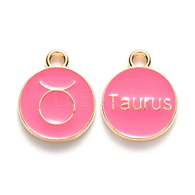 Alloy Enamel Pendants ENAM-S124-01B-03C-1