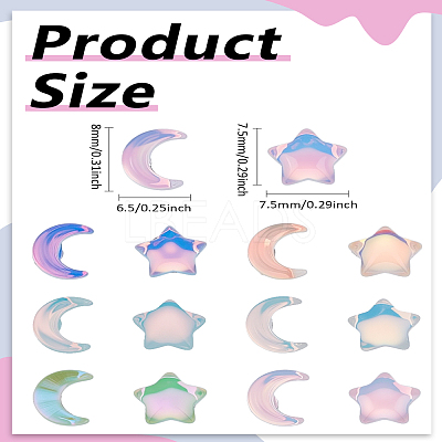 1 Set Resin & Alloy Stud Earrings for Women EJEW-LP0003-83-1