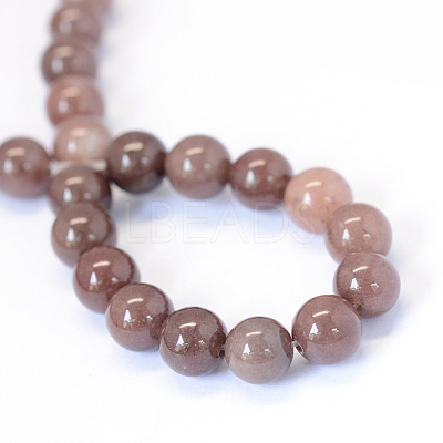 Natural Purple Aventurine Round Bead Strands LS-G-E334-6mm-21-1