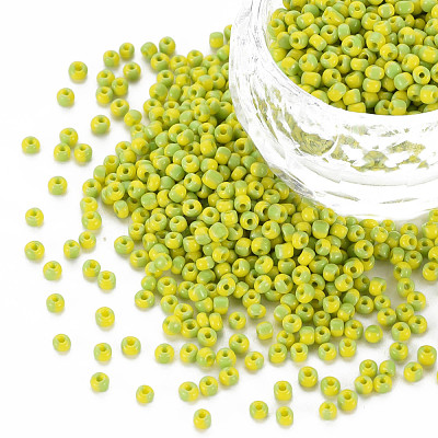 12/0 Two Tone Opaque Glass Seed Beads SEED-T006-01A-A02-1