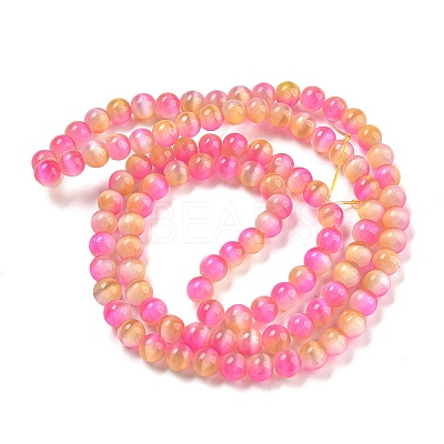 Cat Eye Beads Strands G-K378-A09-02-1