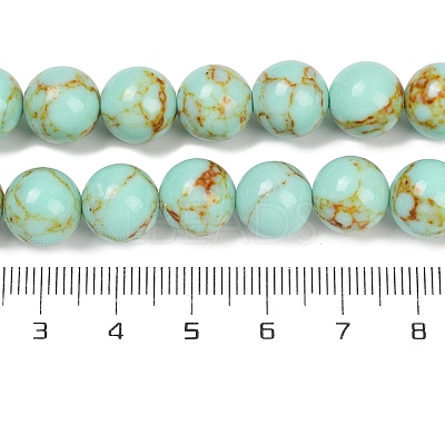 Synthetic Turquoise Beads Strands TURQ-H038-10mm-XXS23-1