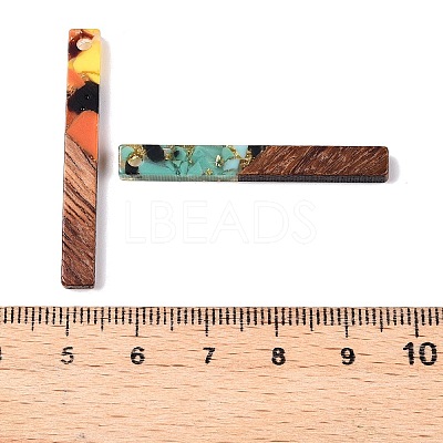 Epoxy Resin & Walnut Wood Pendants RESI-N039-119-1
