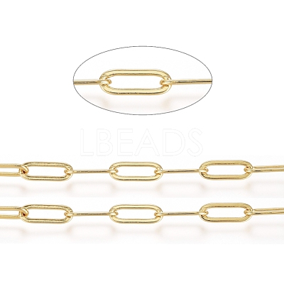 Brass Paperclip Chains CHC-G007-03G-1