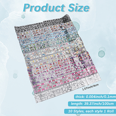 10 Rolls PET Sticker Tapes AJEW-WH20020-246A-27-1