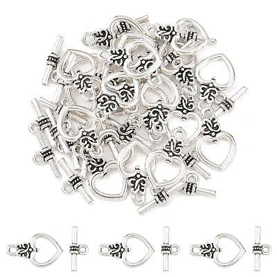 Alloy Toggle Clasps TIBEB-YW0002-03-1