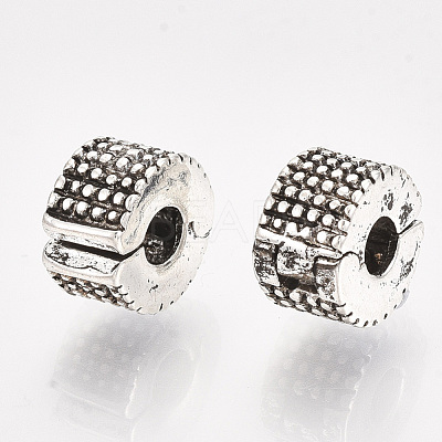 Alloy European Style Clasps PDLC-R001-19AS-1