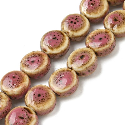 Vintage Style Glazed Porcelain Beads PORC-B002-12-1
