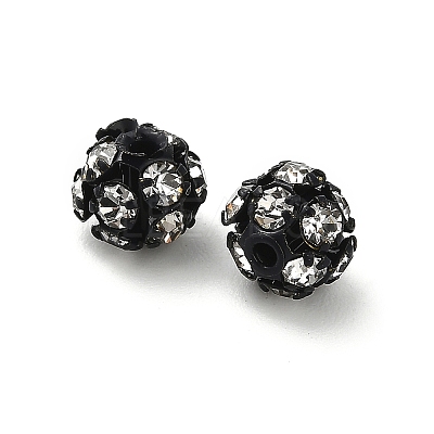 6mm Brass Rhinestone Beads X1-KK-S519-01A-EB-1