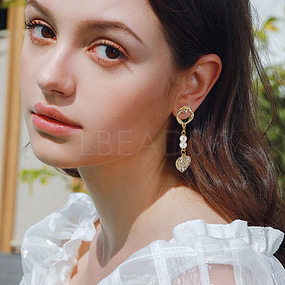 40Pcs 10 Style  Alloy Stud Earring Findings FIND-PH0008-36-1