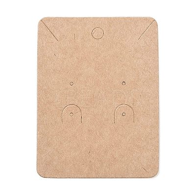 Blank Kraft Paper Jewlery Display Cards X1-CDIS-G005-11-1