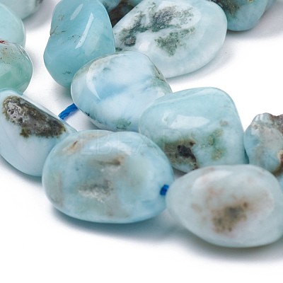 Natural Larimar Beads Strands G-L493-37-1