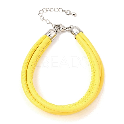 Microfiber Leather Multi-strand Cord Bracelets Makings FB-CBA983F-01P-14-1
