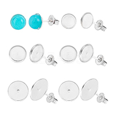 925 Sterling Silver Studs Earrings Finding STER-PH0002-75-1