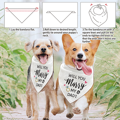 Cotton Dog's Kerchief AJEW-WH0503-006-1