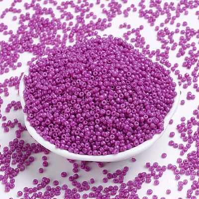 Baking Paint Glass Seed Beads SEED-S001-K21-1