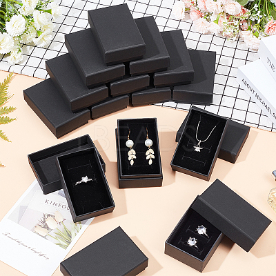 Kraft Paper Cardboard Jewelry Boxes CBOX-BC0001-16-1