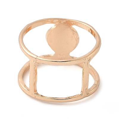 Alloy with Turquoise Round Finger Ring for Women FS-WGC40FF-01-1