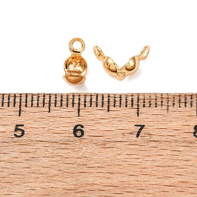 Brass Bead Tips X-KK-T032-153G-1