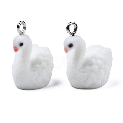 Flocky Resin Pendants RESI-N032-13-1
