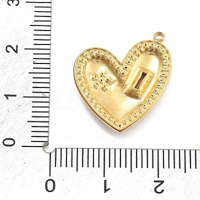 304 Stainless Steel Rhinestone Pendants STAS-R155-035L-G-1