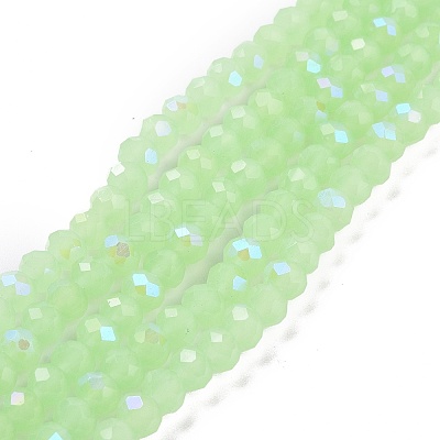 Electroplate Glass Beads Strands EGLA-A034-J6mm-L04-1