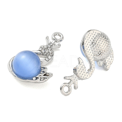 Alloy Rhinestone Pendants FIND-D044-22P-02-1
