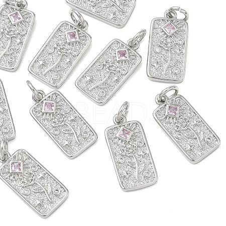 SHEGRACE Valentine's Day Brass Cubic Zirconia Pendants XGRQ3K497-552P-1