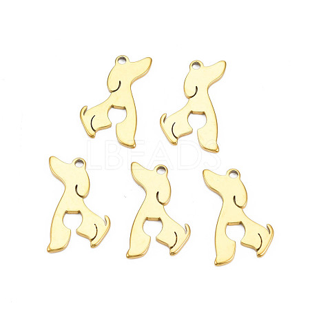 Ion Plating(IP) 201 Stainless Steel Pendants STAS-T063-178G-1