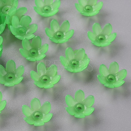 Frosted Acrylic Bead Caps MACR-S371-07A-734-1