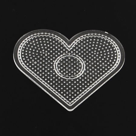 Heart Pegboards for 3x2.5mm Mini Fuse Beads X-DIY-Q009-05-1