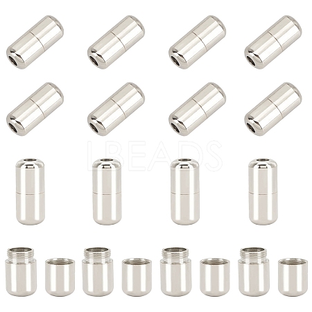 Brass Capsule Lace Lock Buckles KK-PH0001-29P-WH-1