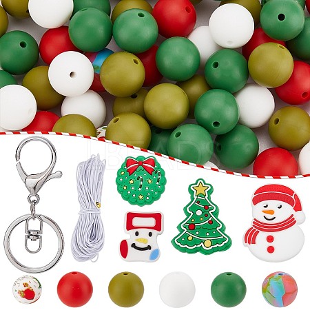 DIY Christmas Keychain Making Kit DIY-SC0022-54-1