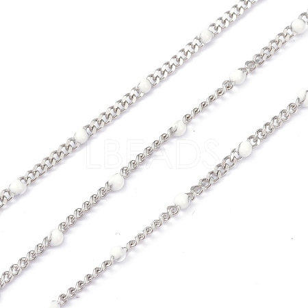 304 Stainless Steel Enamel Curb Chains CHS-P013-01P-11-1