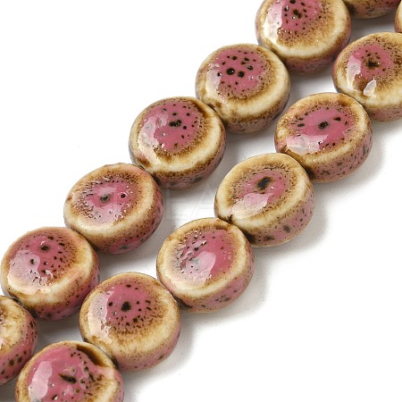 Vintage Style Glazed Porcelain Beads PORC-B002-12-1