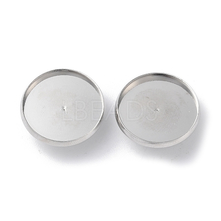 Iron Button Cabochon Settings FIND-D036-02P-1