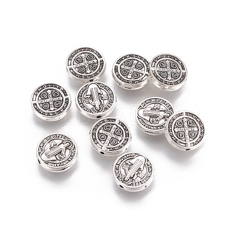 Tibetan Style Alloy Beads PALLOY-L214-01AS-1