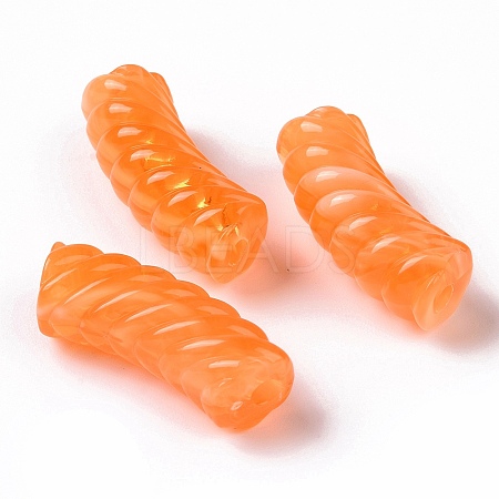 Two Tone Opaque Acrylic Beads OACR-A016-06C-1