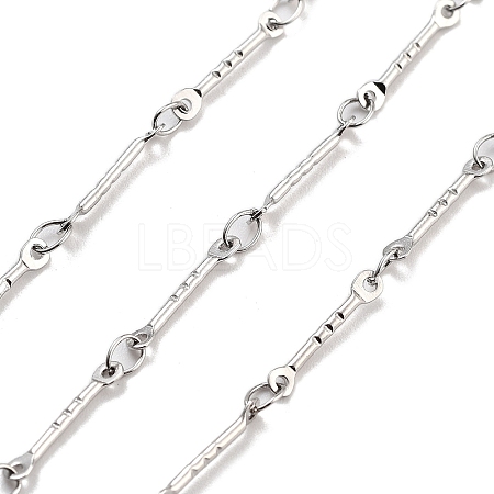 Non-Tarnish 304 Stainless Steel Bar Link Chain CHS-H026-03P-1