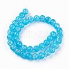 Crackle Glass Bead Strands X-CCG-E002-8mm-01-1