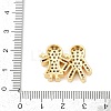 Brass Micro Pave Cubic Zirconia Beads KK-H203-05G-3