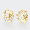304 Stainless Steel Stud Earring Findings LS-X-STAS-S079-34A-1